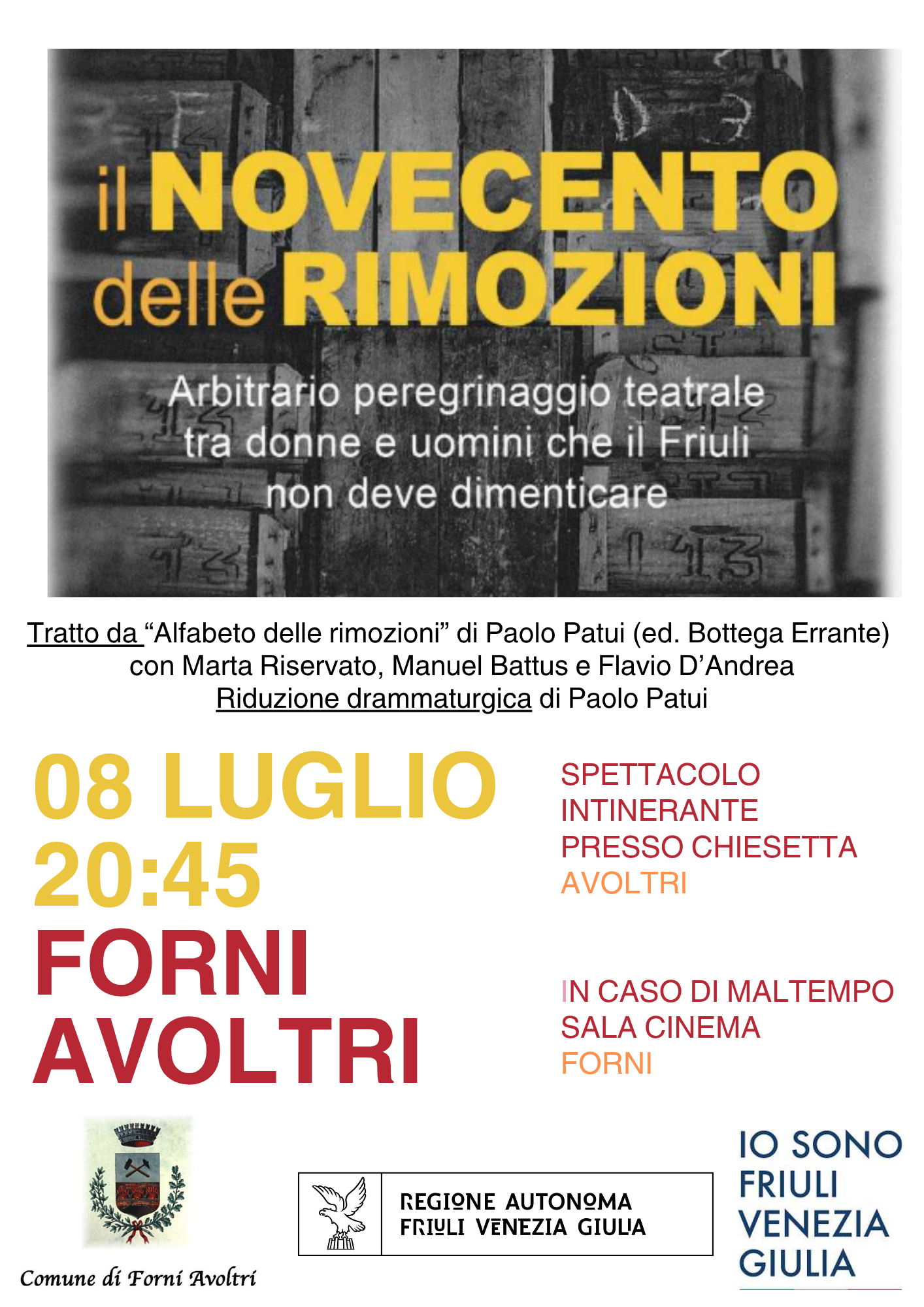 iL NOVECENTO DELLE RIMOZIONI